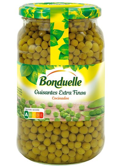 Guisantes Bonduelle tarro de cristal 465g extra finos