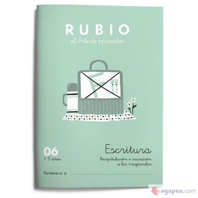 Cuaderno Escritura Rubio Nº06