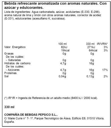 Refresco Seven Up lima-limón 7Up lata 33cl 