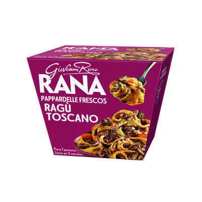 Parpadelle frescos con rag&uacute; toscano Rana 357g
