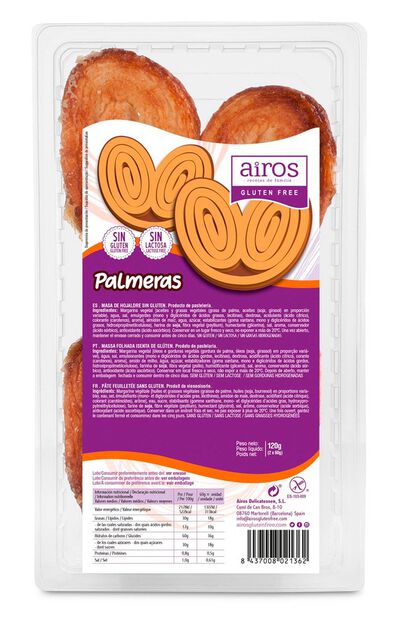 Palmera Airos 120g sin gluten