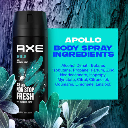 Desodorante en spray Axe 48h non stop fresh 150ml apollo
