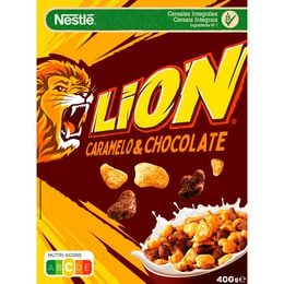 Cereales chocolate y caramelo Lion nestlé 400g
