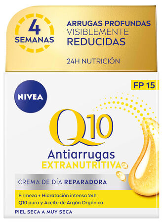 Crema Facial Dia Nivea Q10 50Ml Antiarrugas Extranutritivapiel Seca