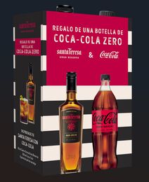 Ron Santa teresa 70cl + Coca Cola Zero 1,25L