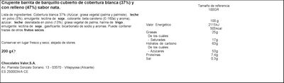 Chocolatina de chocolate blanco Huesitos Pack 10