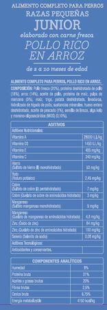 Alimento completo para perro Meque junior pollo 1,2kg