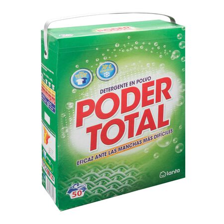 Detergente en polvo Lanta 50 lavados poder total