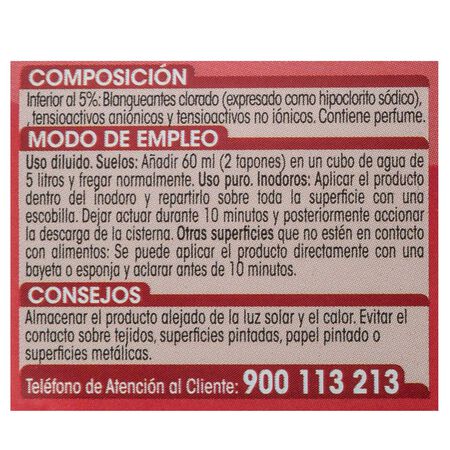 Limpiahogar en gel Lanta 1,5l lejía
