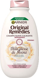 Champú suave calmante Garnier Original Remedies 400ml delicatesse de avena cabello sensible