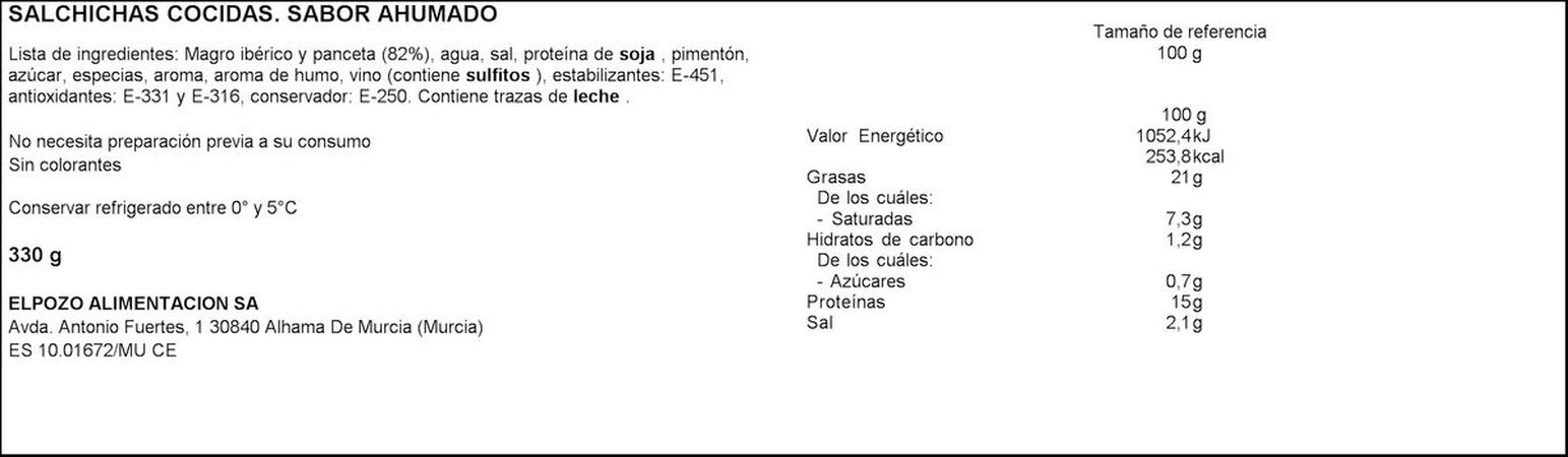 Salchicha iberica Legado Ibérico 330g
