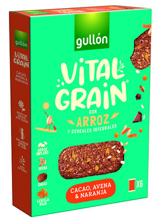 Galleta de cacao, avena y naranja Gullón Vitalgrain 247g