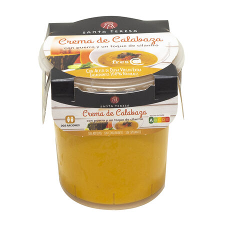 Crema de calabaza con puerro y un toque de cilantro Santa Teresa 400ml