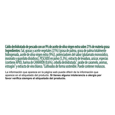 Caldo en pastillas pescado sin gluten Knorr 12u