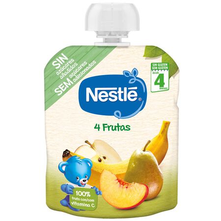 Pouch Nestlé 4 frutas desde 4meses 90g