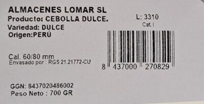 Cebolla dulce malla 700g