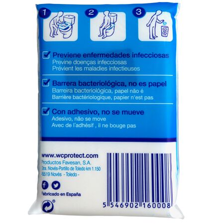 Protector desechable WC 3 uds impermeable