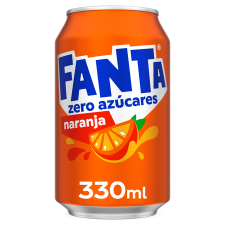 Refresco naranja Fanta lata 33cl zero