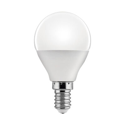 Bombilla Led esférica e14 plástico TM p45 6W fría