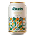 Cerveza rubia especial Alhambra Lager Singular lata 33cl