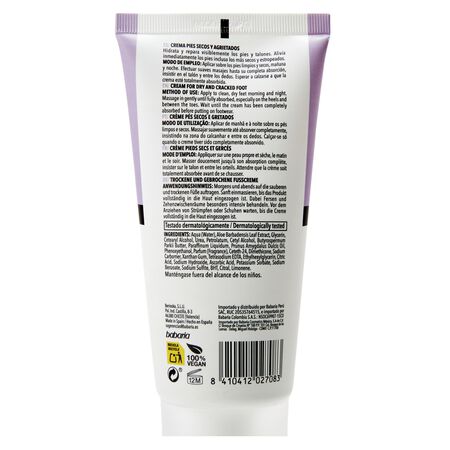 Crema de pies Babaria 150ml talones secos y agrietados aloe vera
