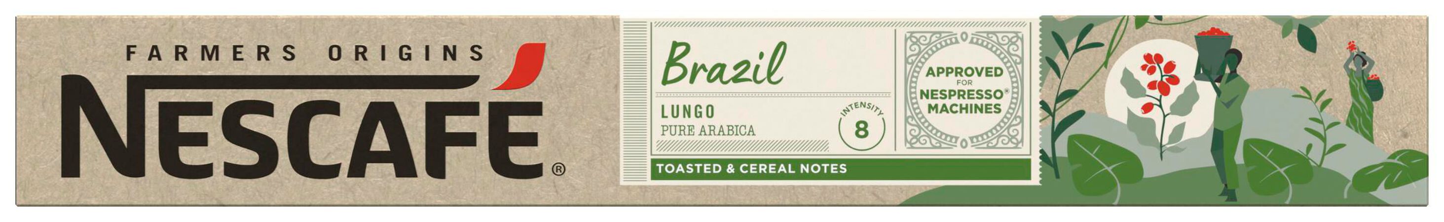 Café origen brazil lungo Nescafé 10 cápsulas