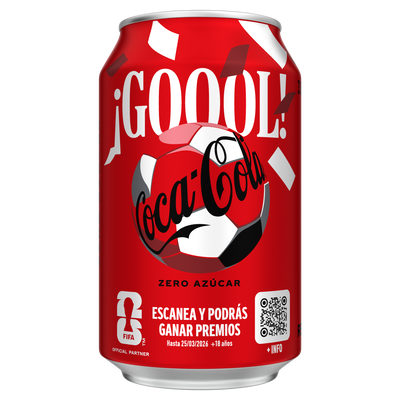 Refresco cola Coca-Cola lata 33cl zero