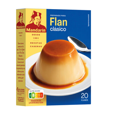 Preparado para Flan cl&aacute;sico Mandar&iacute;n20 g