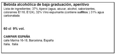 Licor Aperol 20cl P6