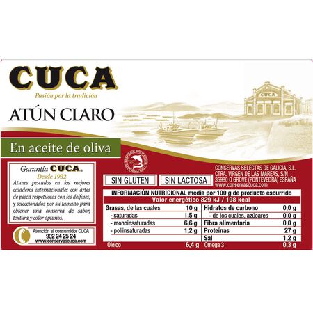 Atún claro Cuca 80g en aceite