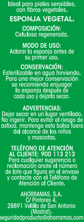 Esponja Bodyplus vegetal