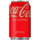 Refresco cola Coca-Cola lata 33cl sin cafeína