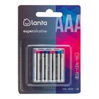 Pila superalcalina Lanta AAA lR03 4 uds