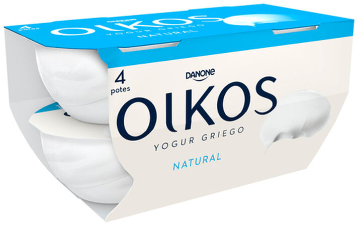 Yogur estilo griego Oikos pack 4 natural