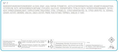 Eau de toilette Caravan mujer 150ml nº7