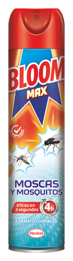 Insecticida spray Bloom max 400ml moscas-mosquitos