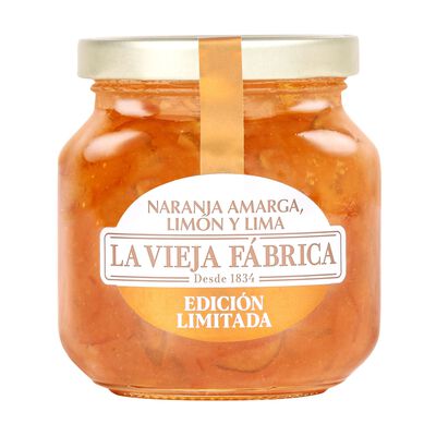 Mermelada con naranja amarga lima y limón Ed. Limitada La Vieja Fábrica 290g