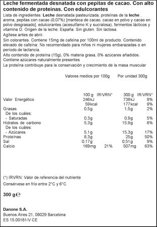 Yogur l&iacute;quido prote&iacute;nas Yopro 300g stracciatella