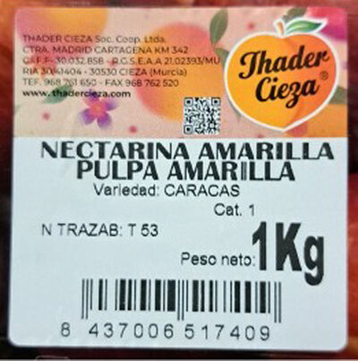 Nectarina bandeja 1Kg