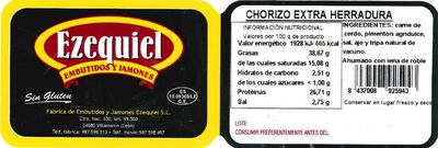 Chorizo de león Ezequiel medio o entero pieza 400g aproximadamente