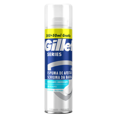 Espuma de afeitar Gillette 200+50ml series refrescante