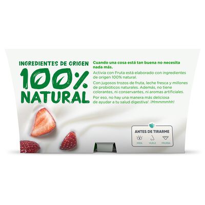B&iacute;fidus Activia pack 4 fresa