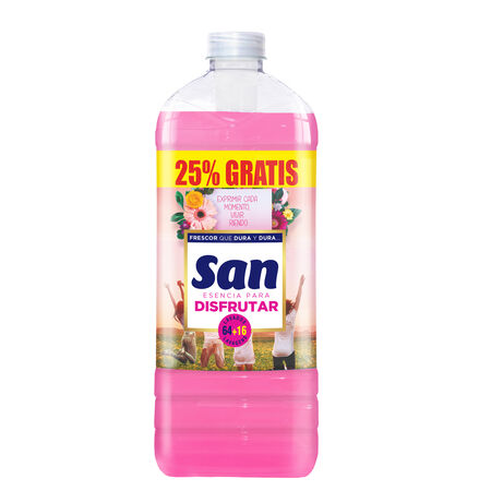 Suavizante Concentrado San Esencia Disfrutar 64+16 lavados gratis