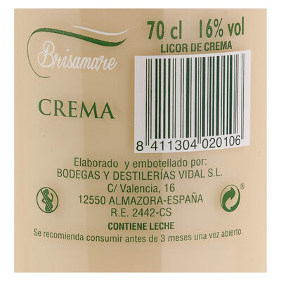 Licor crema limoncello Brisamare 70cl