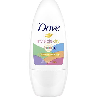 Desodorante en roll-on 0% Dove 50ml Invisible
