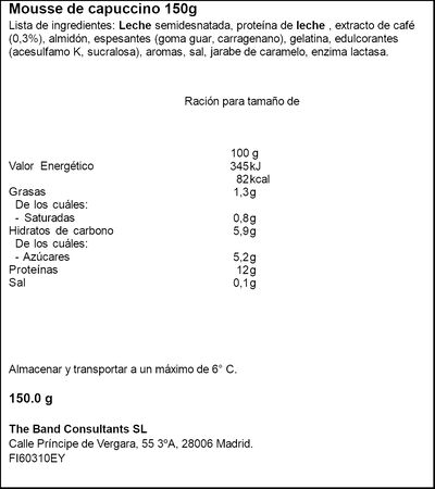 Mousse protein Valio 150g cappuccino