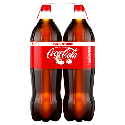 Refresco cola Coca-Cola 2l pack 2