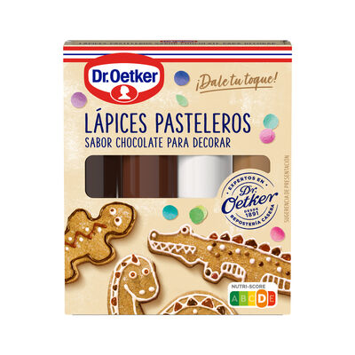 L&aacute;pices de chocolate pasteleros Dr Oetker 4uds