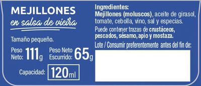 Mejill&oacute;n en salsa de vieira Galica 69g