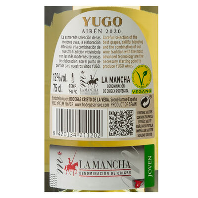 Vino blanco DO La Mancha Yugo joven